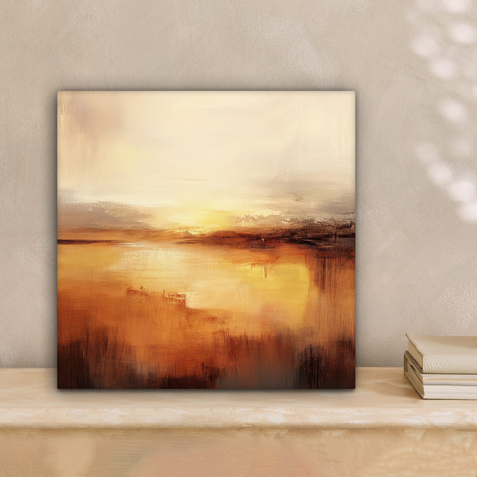 OneMillionCanvasses® Leinwandbild Abstrakt - Braun - Modern - Herbstfarben, günstig online kaufen