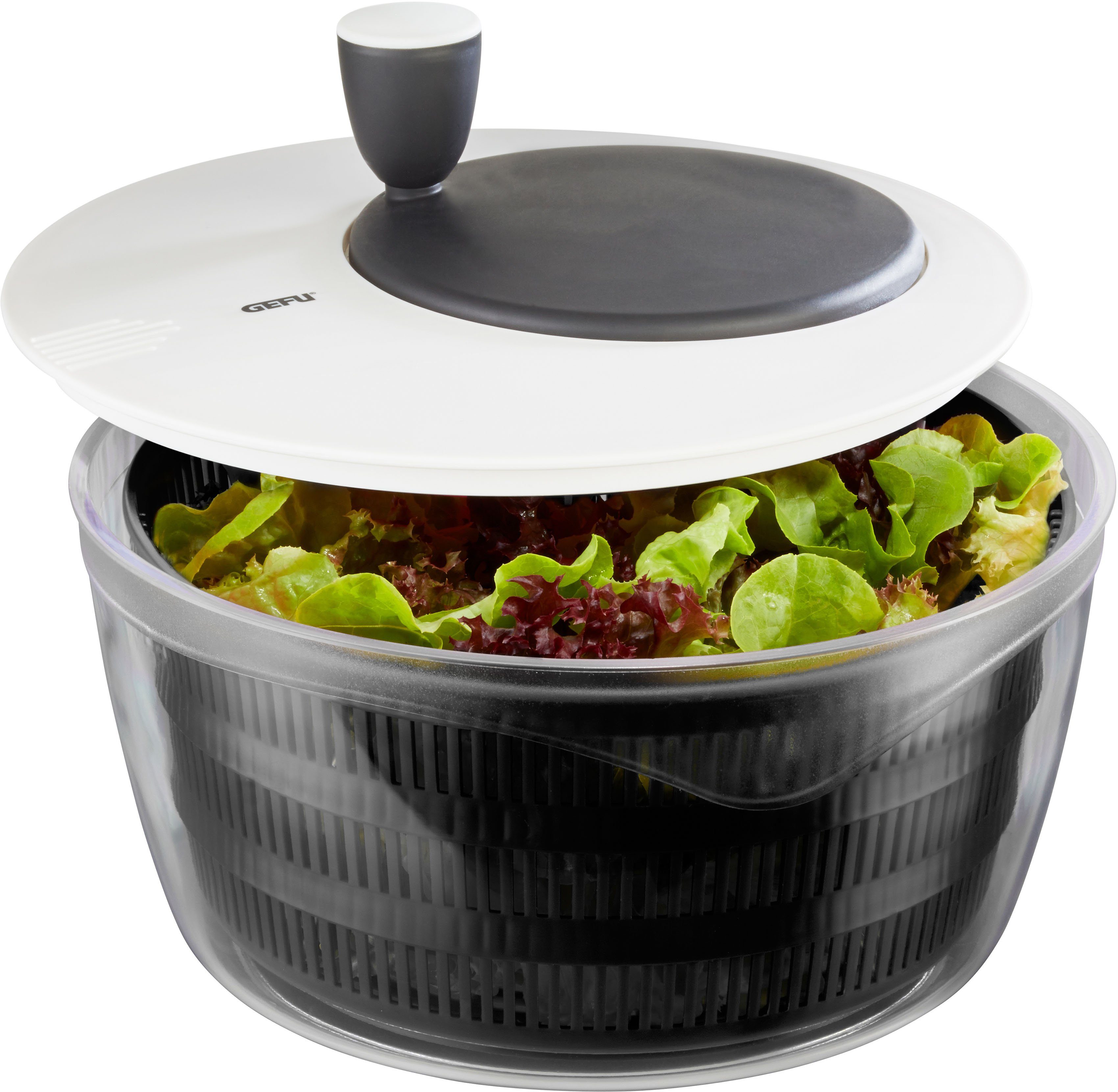 GEFU Salatschleuder ROTARE, einfacher Kurbelantrieb, 3 Liter