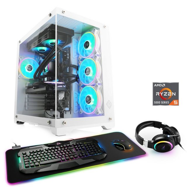 CSL Aqueon A56310 Advanced Edition Gaming-PC (AMD Ryzen 5 5600, GeForce RTX 3060, 32 GB RAM, 1000 GB SSD, Wasserkühlung)