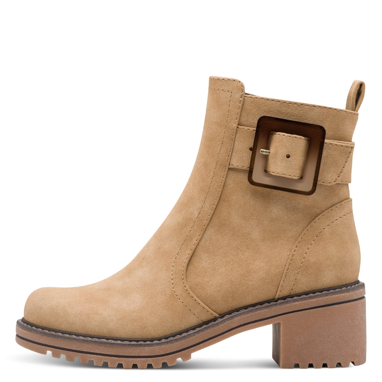 MARCO TOZZI Stiefelette Blockabstz, Herbstboots in veganer Verarbeitung