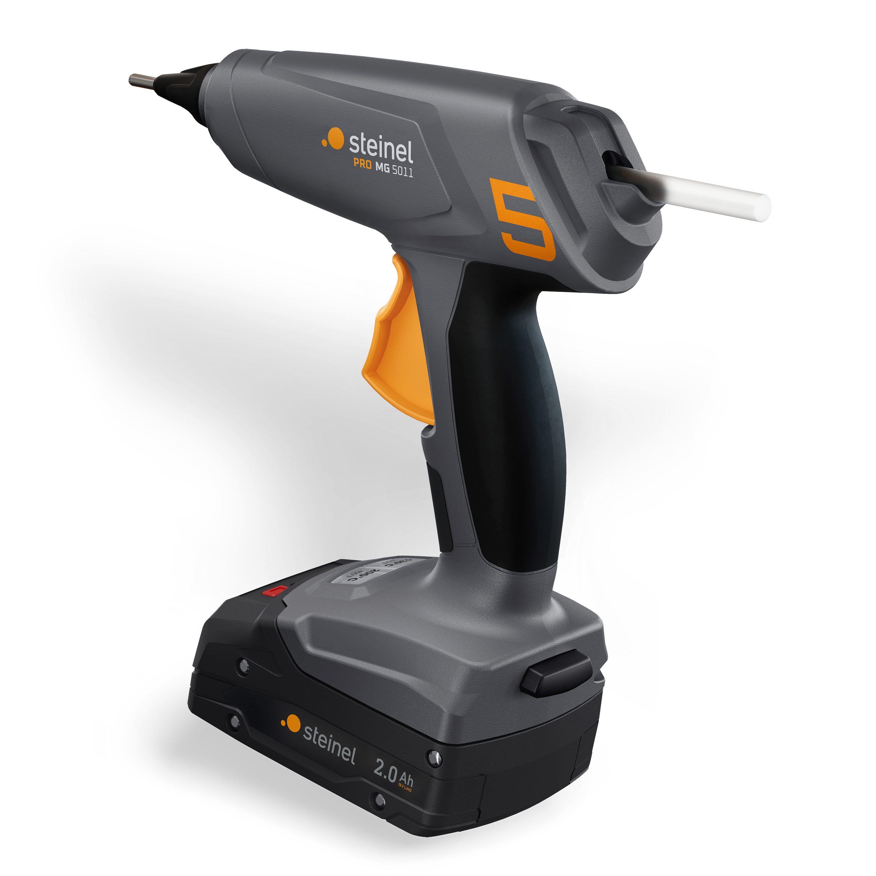 steinel Heißklebepistole MobileGlue 5011, kabellose ø11mm Akku-Heißklebepistole, inkl. Akku & Ladegerät