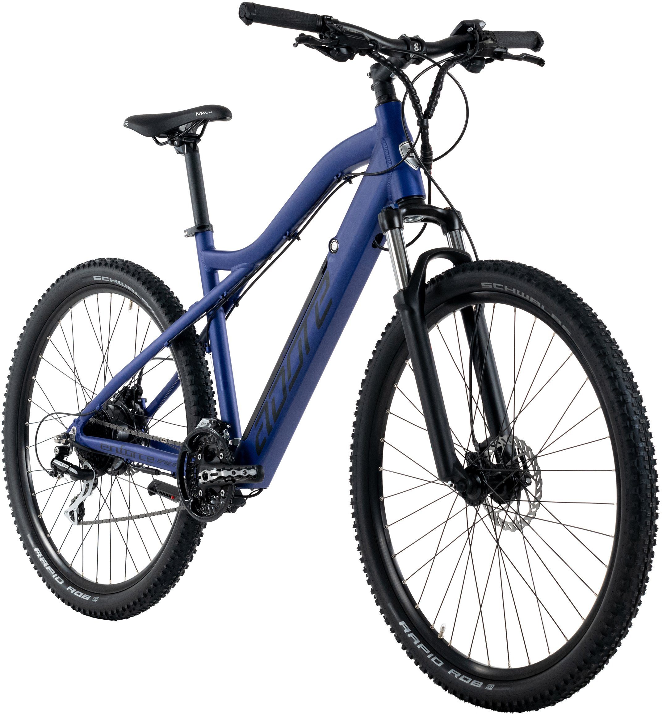 Adore E-Bike Mountainbike Enforce, 24 Gang Shimano Acera Schaltwerk, Kettenschaltung, Heckmotor, 504 Wh, Pedelec, Elektrofahrrad für Damen u. Herren, MTB