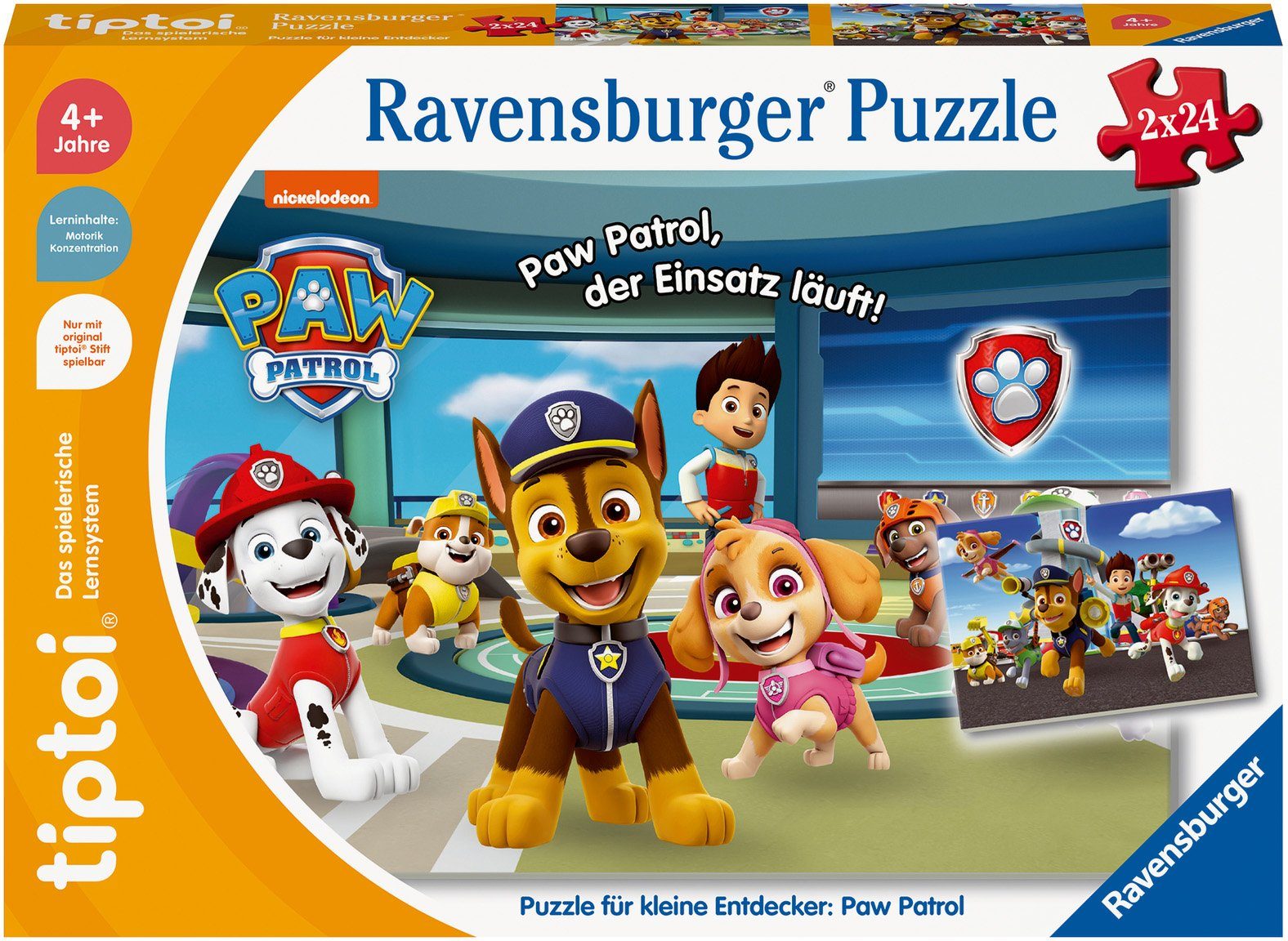 Ravensburger Puzzle tiptoi® Puzzle für kleine Entdecker: PAW Patrol, 24 Puz günstig online kaufen