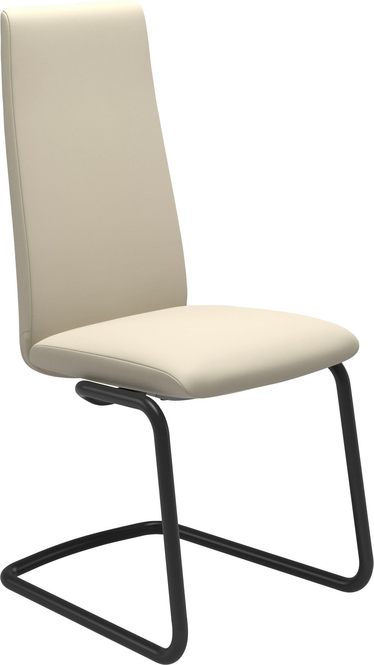 Back, Stressless® Polsterstuhl Laurel, mit M, in Schwarz Größe matt High Stahl Beinen aus