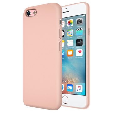 CoolGadget Handyhülle Rosa als 2in1 Schutz Cover Set für das Apple iPhone 6 / 6S 4,7 Zoll, 2x Glas Display Schutz Folie + 1x TPU Case Hülle für iPhone 6 / 6S