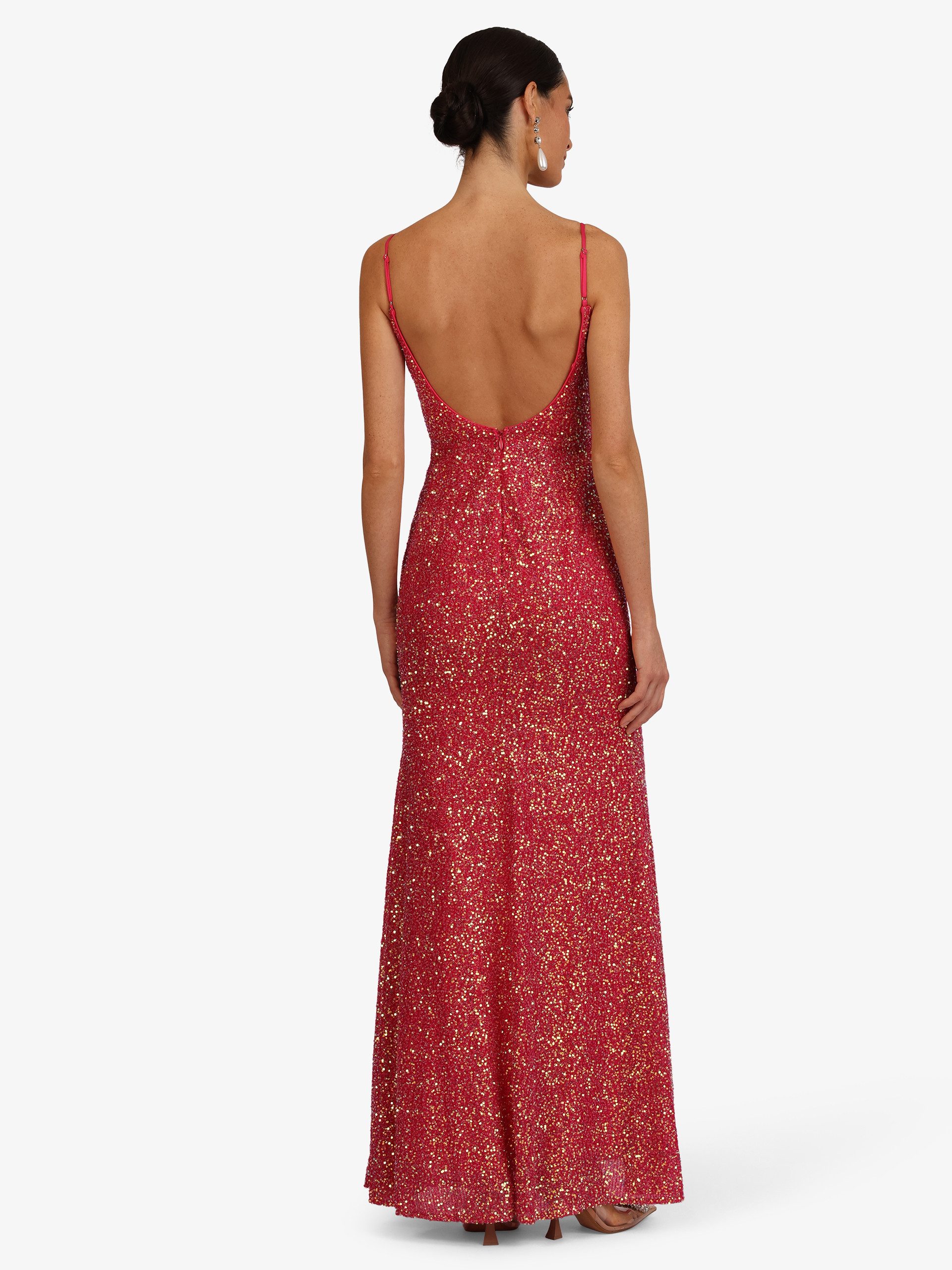 Kraimod Abendkleid mit Spaghettiträgern und Herzausschnitt
