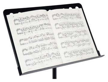 Classic Cantabile Notenpult Metall Orchesterpult Lochblech, Robuste, dreibeinige Rohrkonstruktion