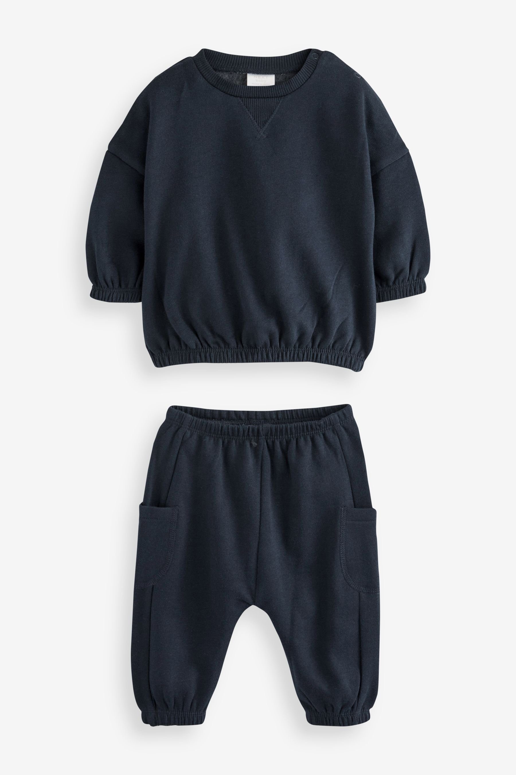 Set Sweatshirt Sweatanzug und mit Baby Jogginghose, Blue (6-tlg) 6er-Pack Next
