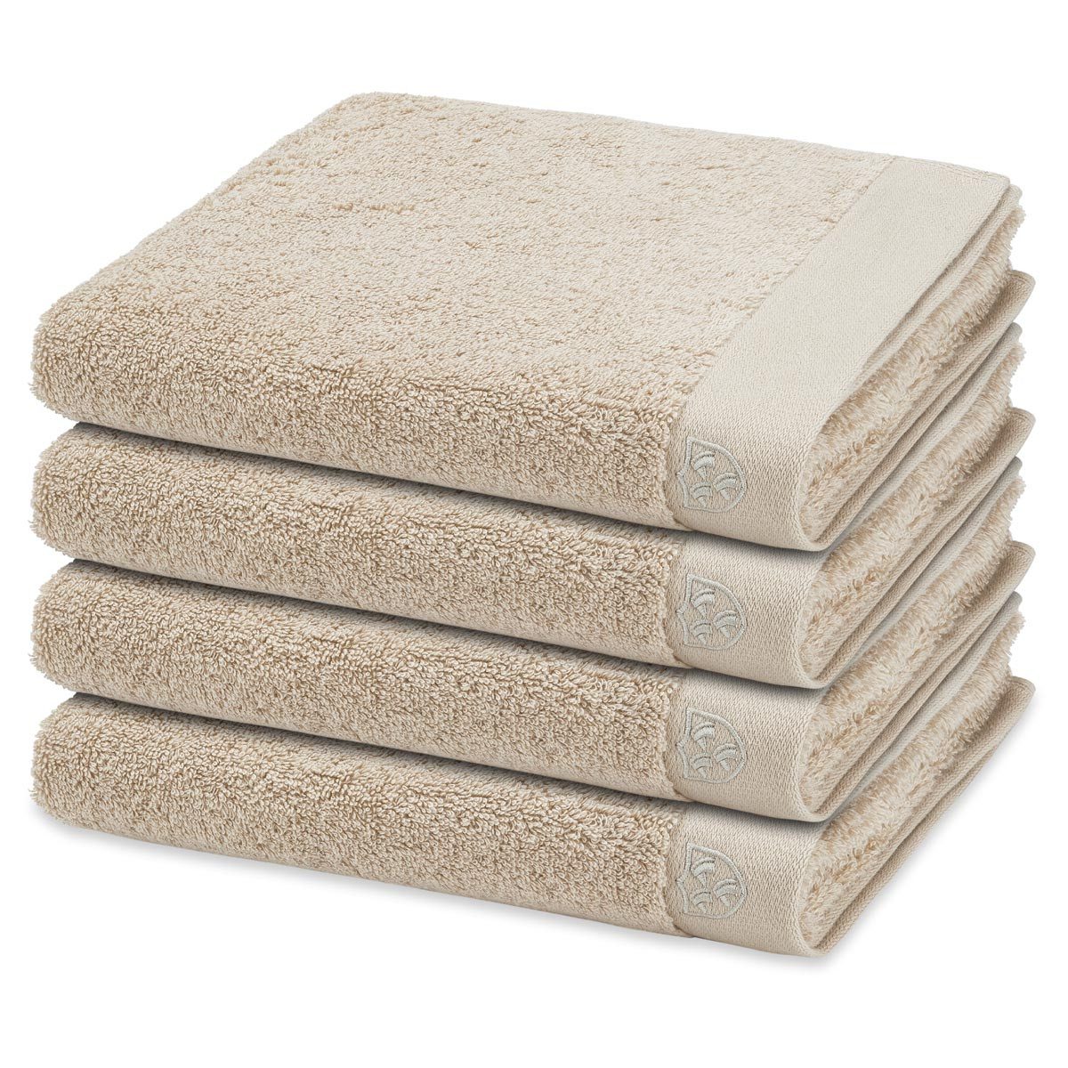 ROSS Handtuch Set Doubleface Stripes, Frottee (Spar-Set, 4-St), 4 X Handtuch im Set - Baumwolle - Saugstark