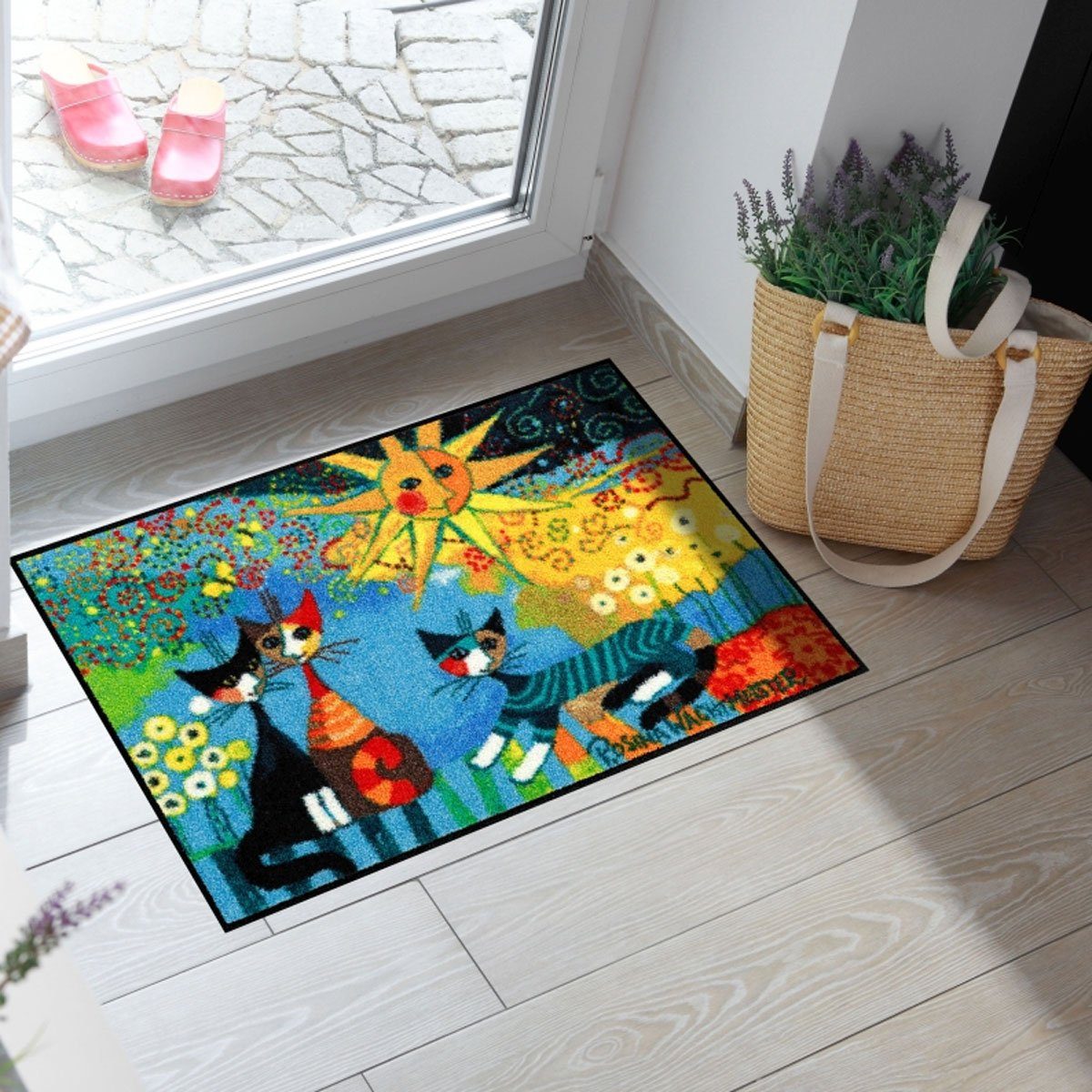 Salonloewe Fußmatte Fußmatte 50x75 Rosina Wachtmeister La Dolce Vita gelb, günstig online kaufen