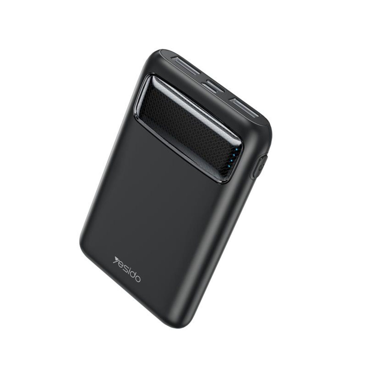 Yesido yesido Powerbank YP33 5.000 mAh LED, 2xUSB-A + USB-C Schwarz Powerbank
