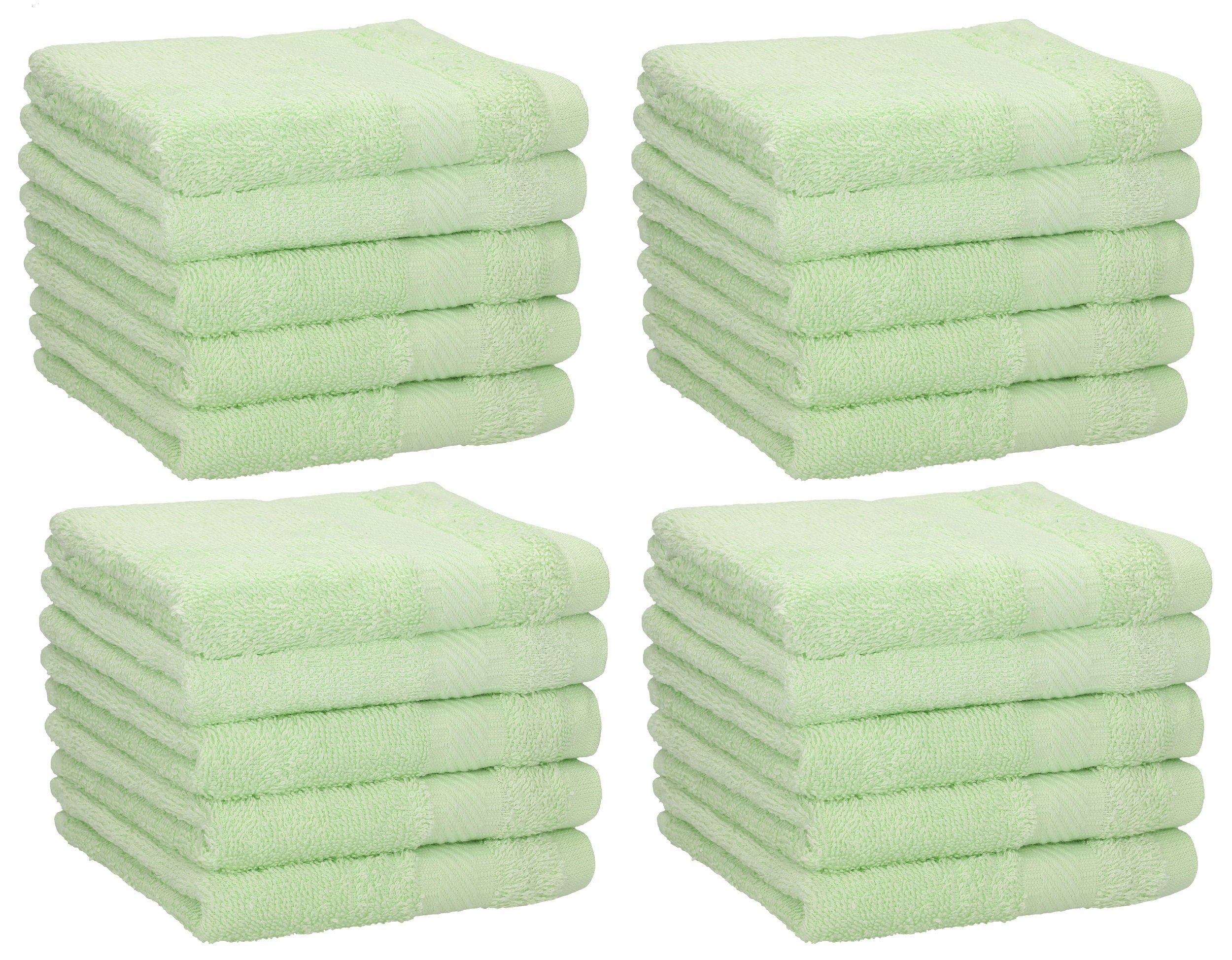 Betz Seiftuch 20 Stück Palermo Größe 30x30 cm Farbe grün, Baumwolle (Set, 20-St)