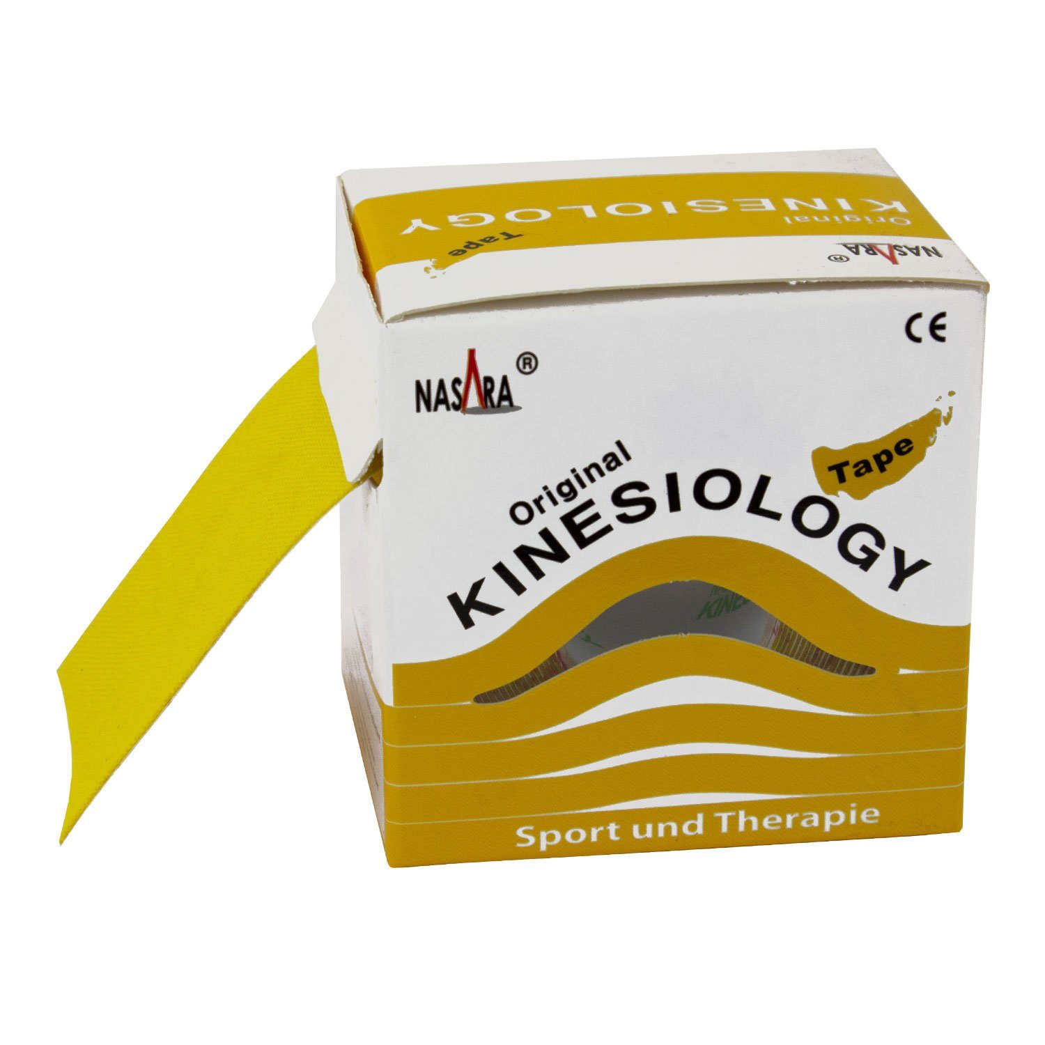 NASARA Kinesiologie-Tape 5m x 50 mm, gelb