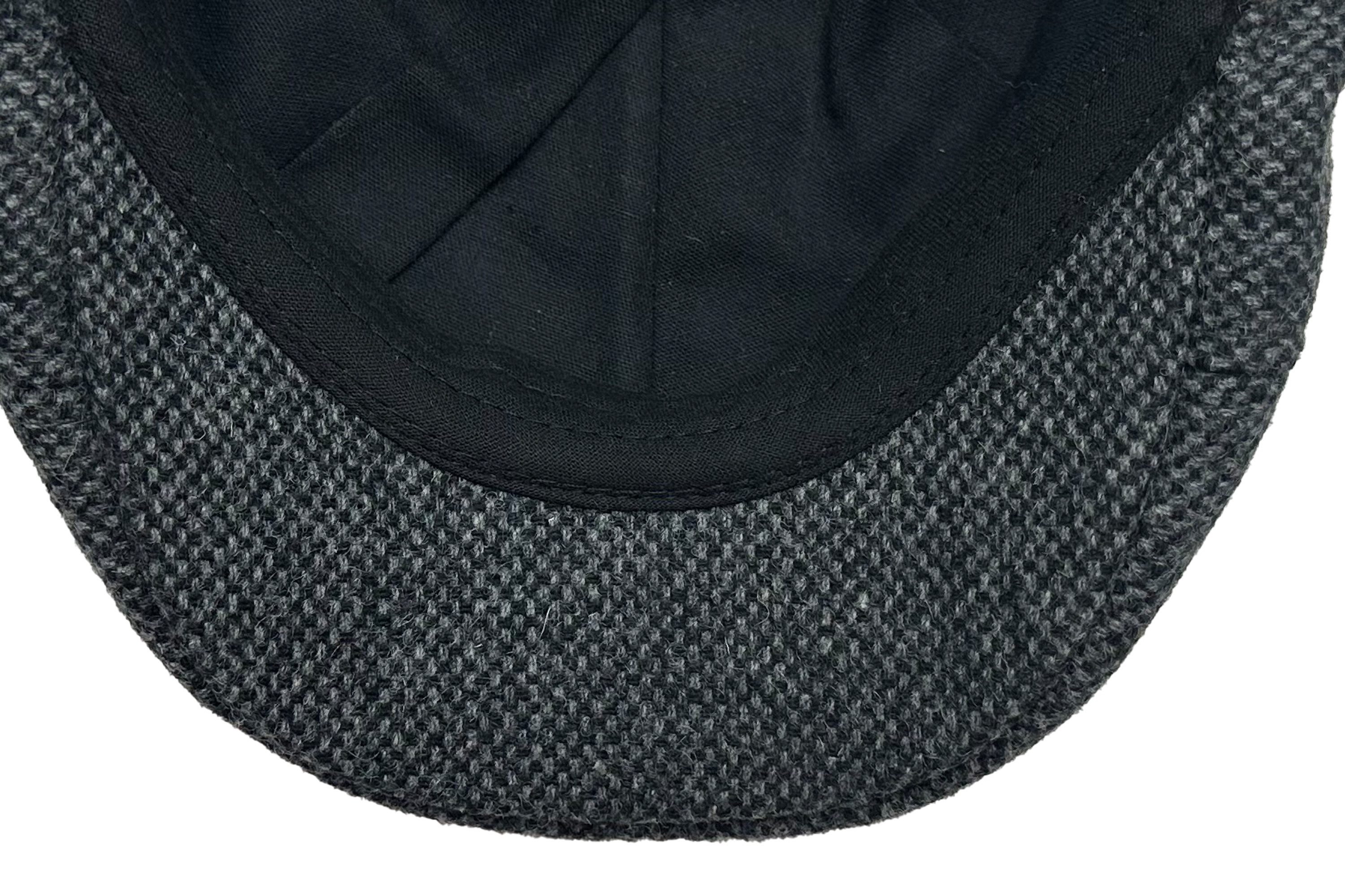 Fiebig Flat Cap 6-Panel Donegal Cap mit elastischem Verschluss