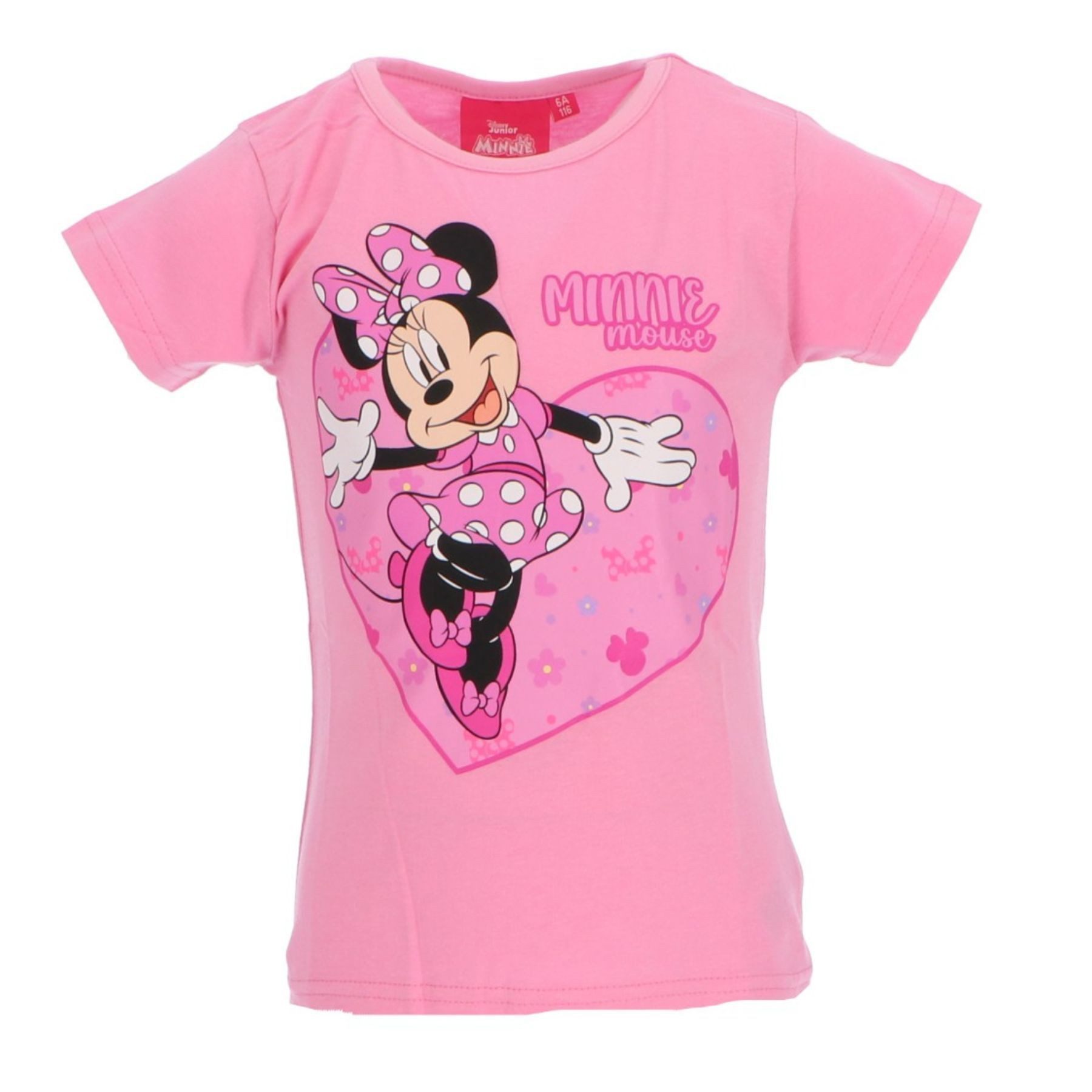 Disney Minnie Mouse T-Shirt Disney Minnie Mouse Kinder T-Shirt mit Aufdruck aus Baumwolle kurzarm