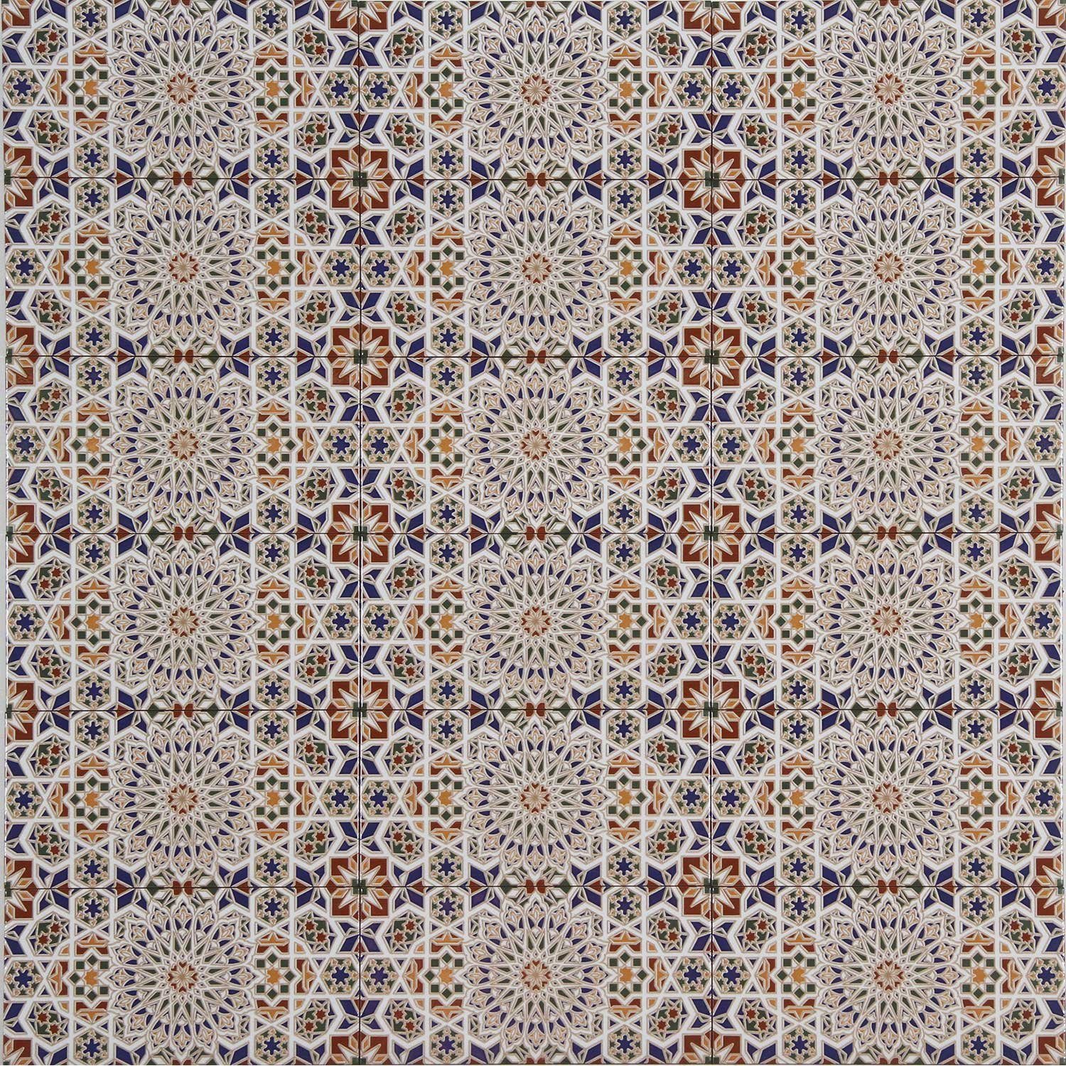 Casa Moro Wandfliese Marokkanische Fliesen Rabab 30x15 cm Wandfliesen, Steinzeug, bunt, mit endlos Muster, für schöne Küche Badezimmer, Orientalische Keramikfliesen FL2090