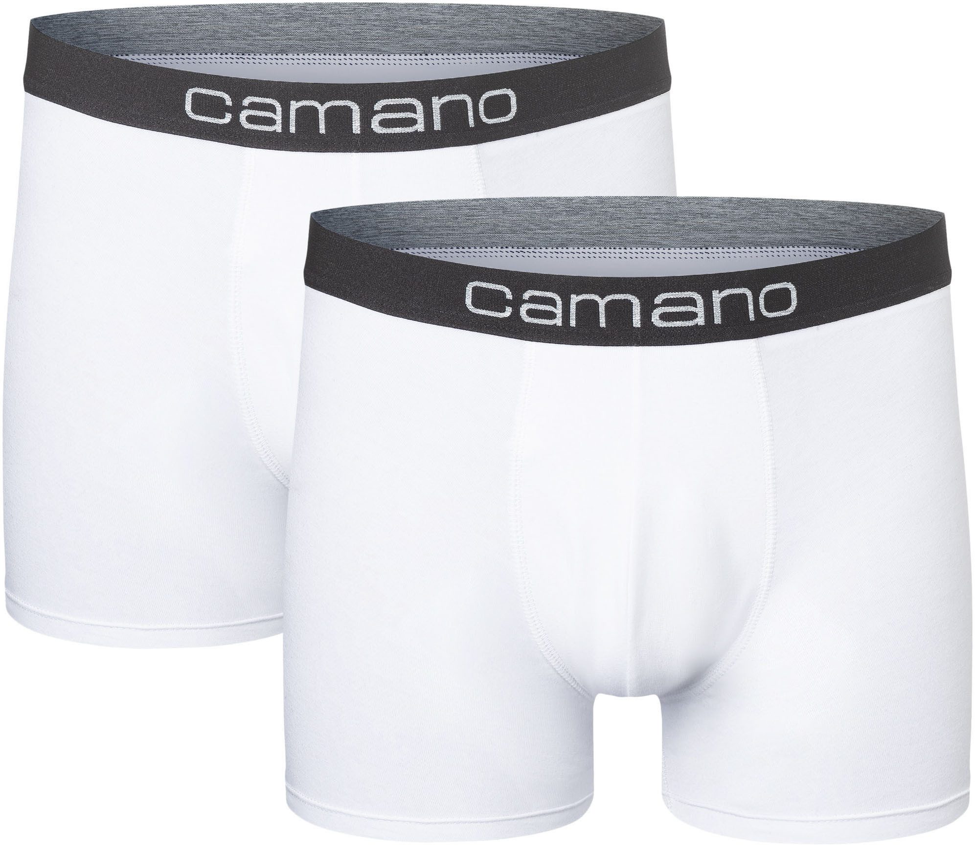 CAMANO Boxershorts comfort (2er Pack) mit elastischem Logobund