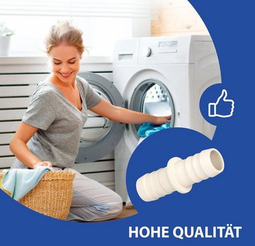 VIOKS Schlauchverbinder Ablaufschlauch Adapter 17mmØ, für Waschmaschine Geschirrspüler