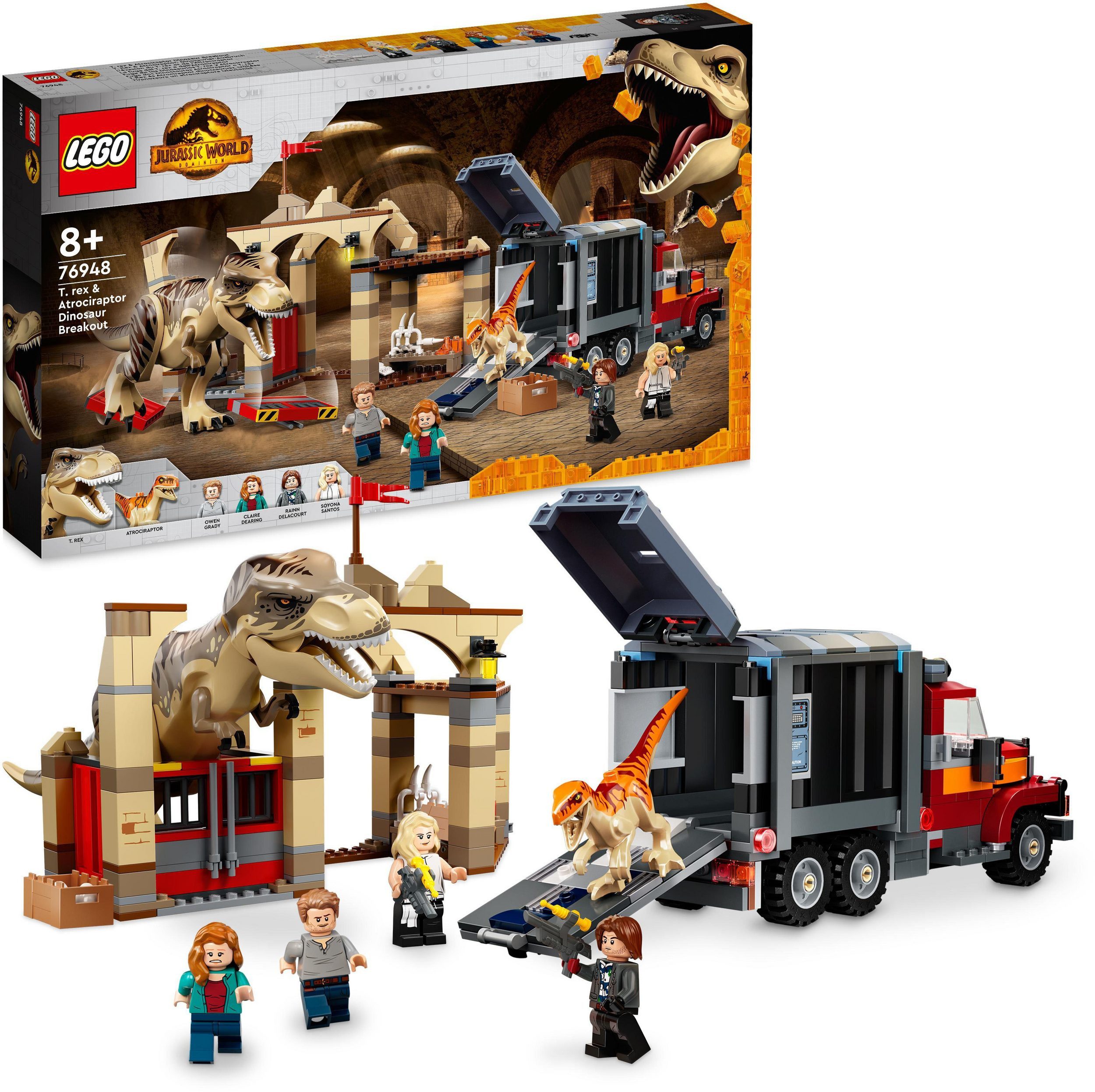LEGO® T. Rex & Atrociraptor: Dinosaurier-Ausbruch günstig online kaufen