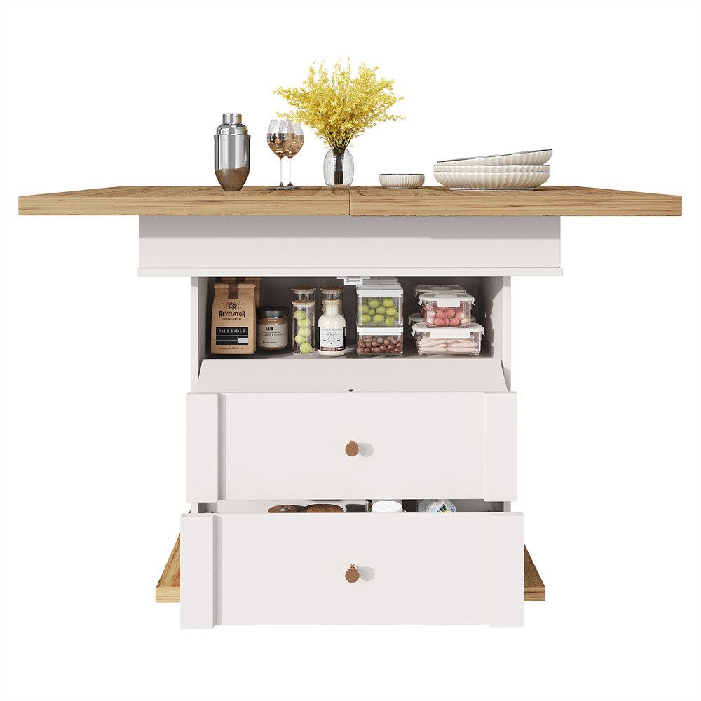 OKWISH Esstisch Multifunktionaler Ausziehtisch (Ausziehbarer Teleskoptisch günstig online kaufen