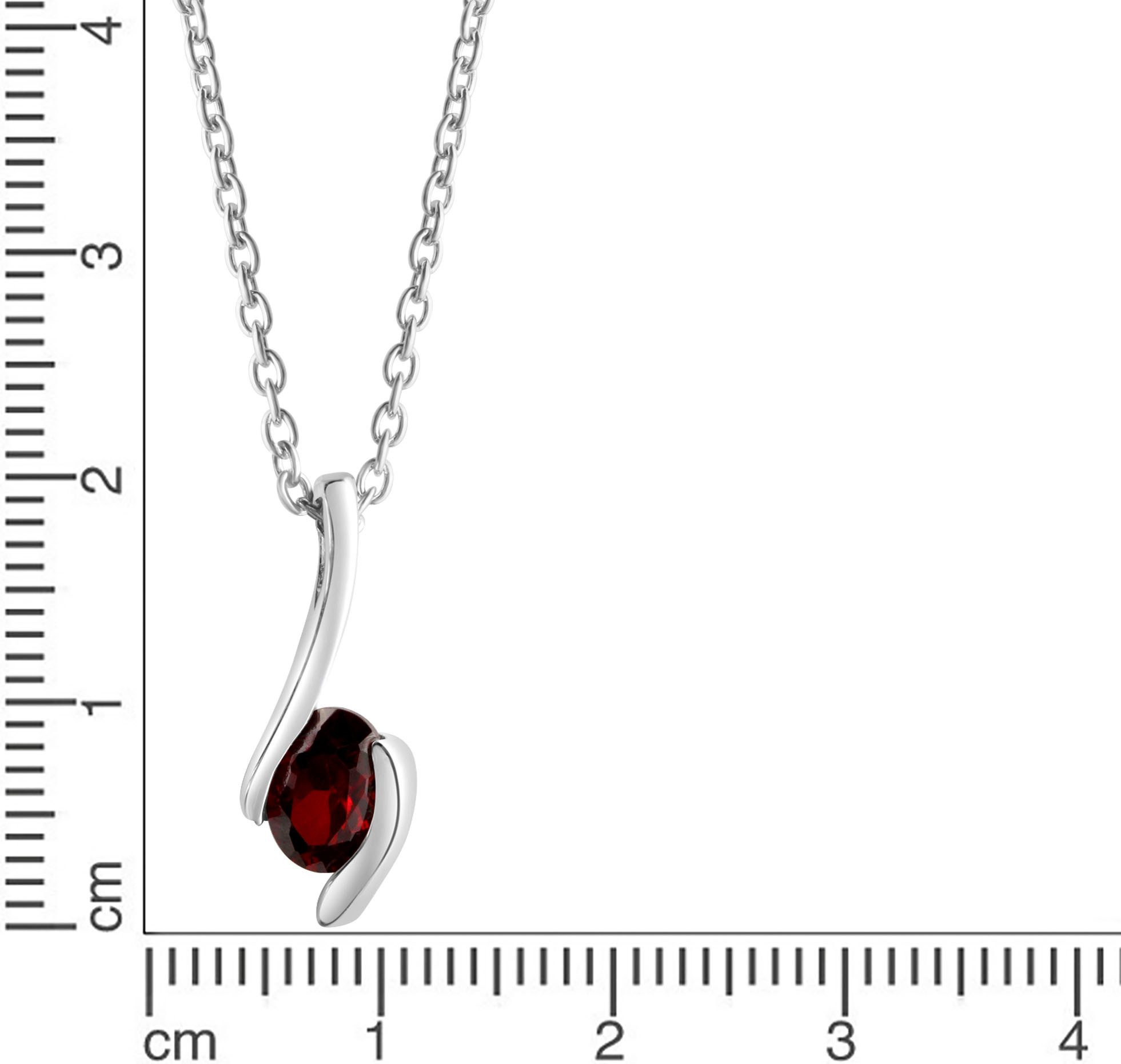 Firetti Kette mit Anhänger Schmuck Geschenk Silber 925 Halsschmuck Halskette Entourage, mit Zirkonia (synth)