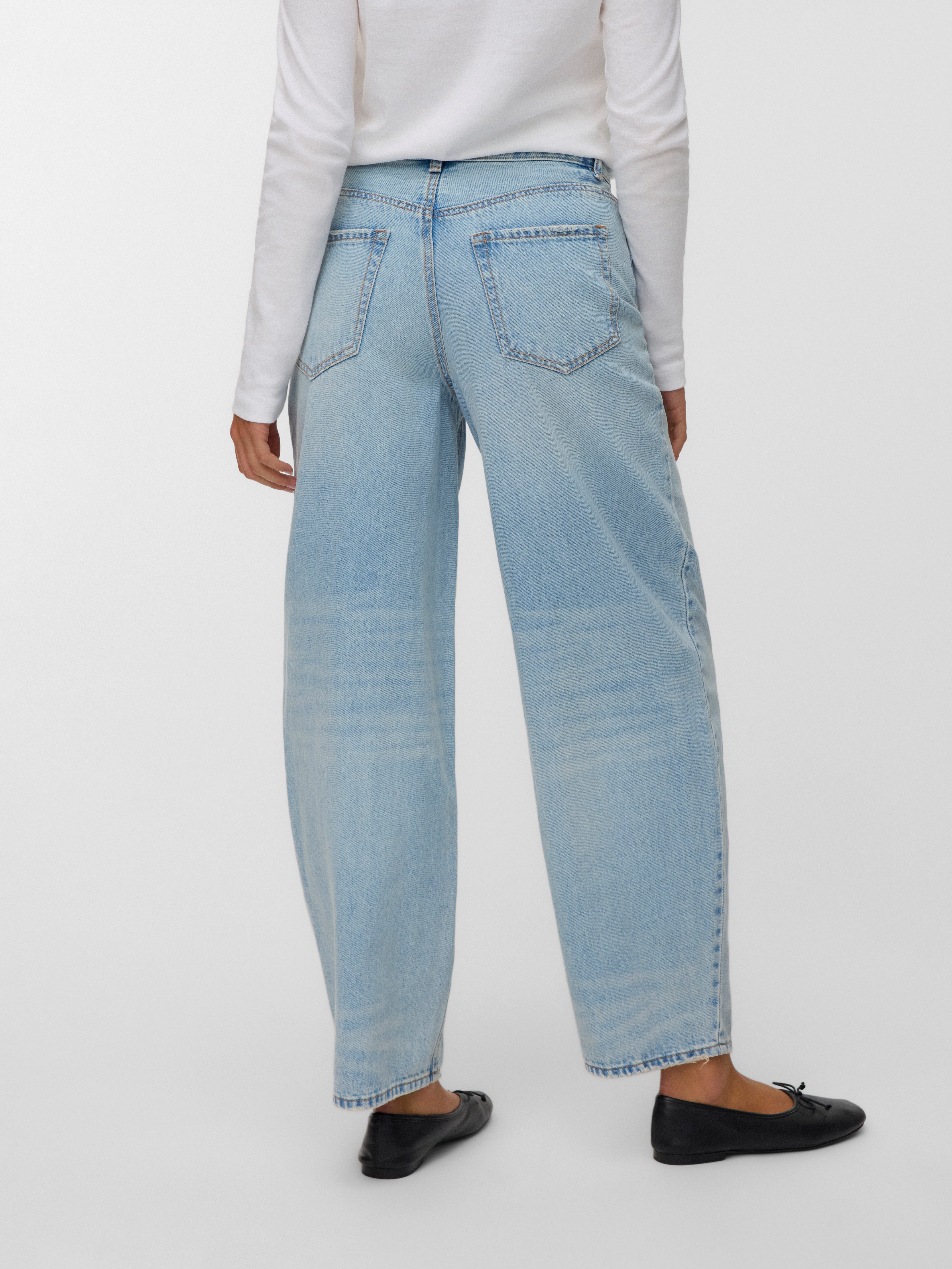 Vero Moda Mom-Jeans VMBILLIE HR BARREL ANK JEANS LI3146 NOOS