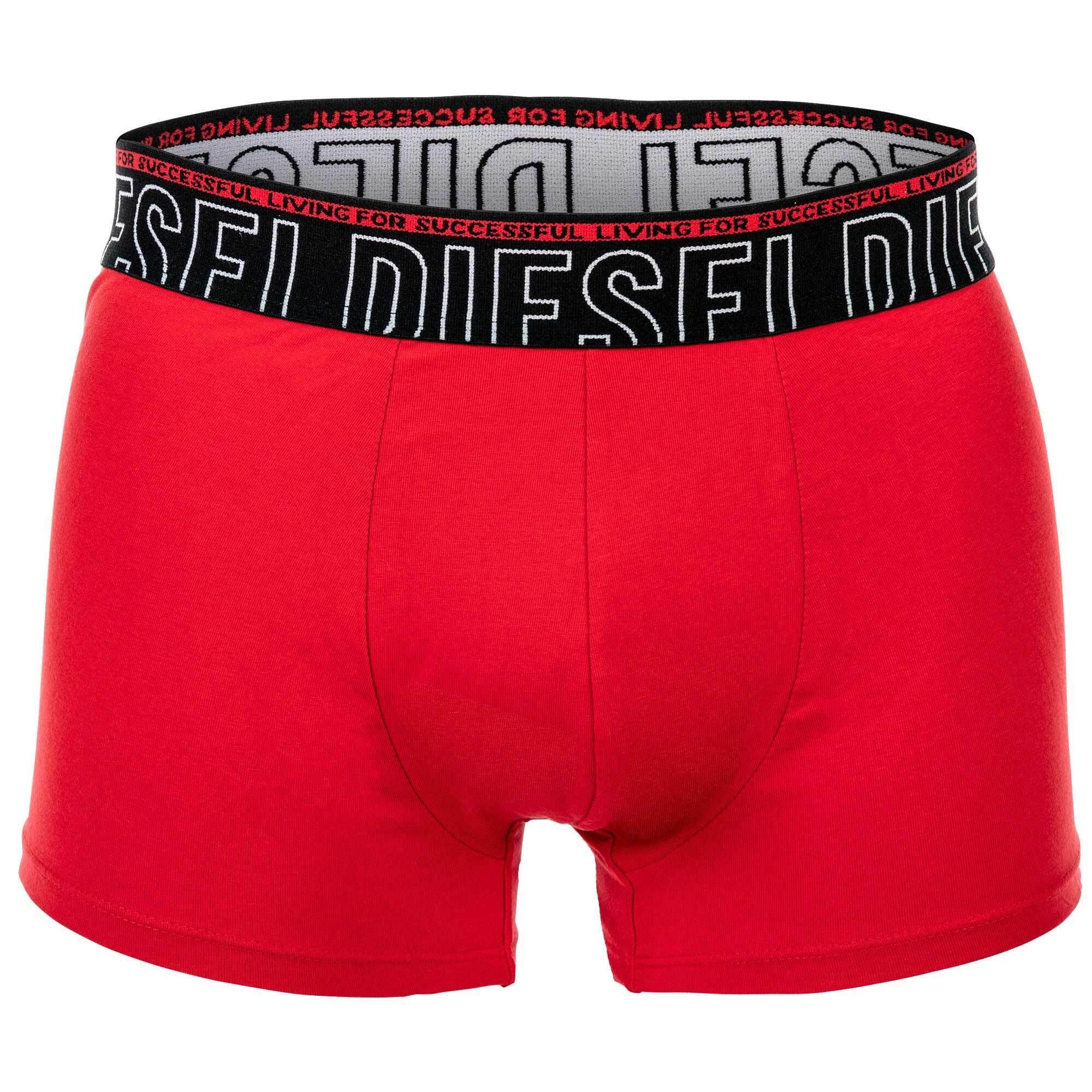 Pack Diesel Herren Boxershorts - Boxer 3 UMBX-DAMIENTHREEPACK Schwarz/Rot/Blau