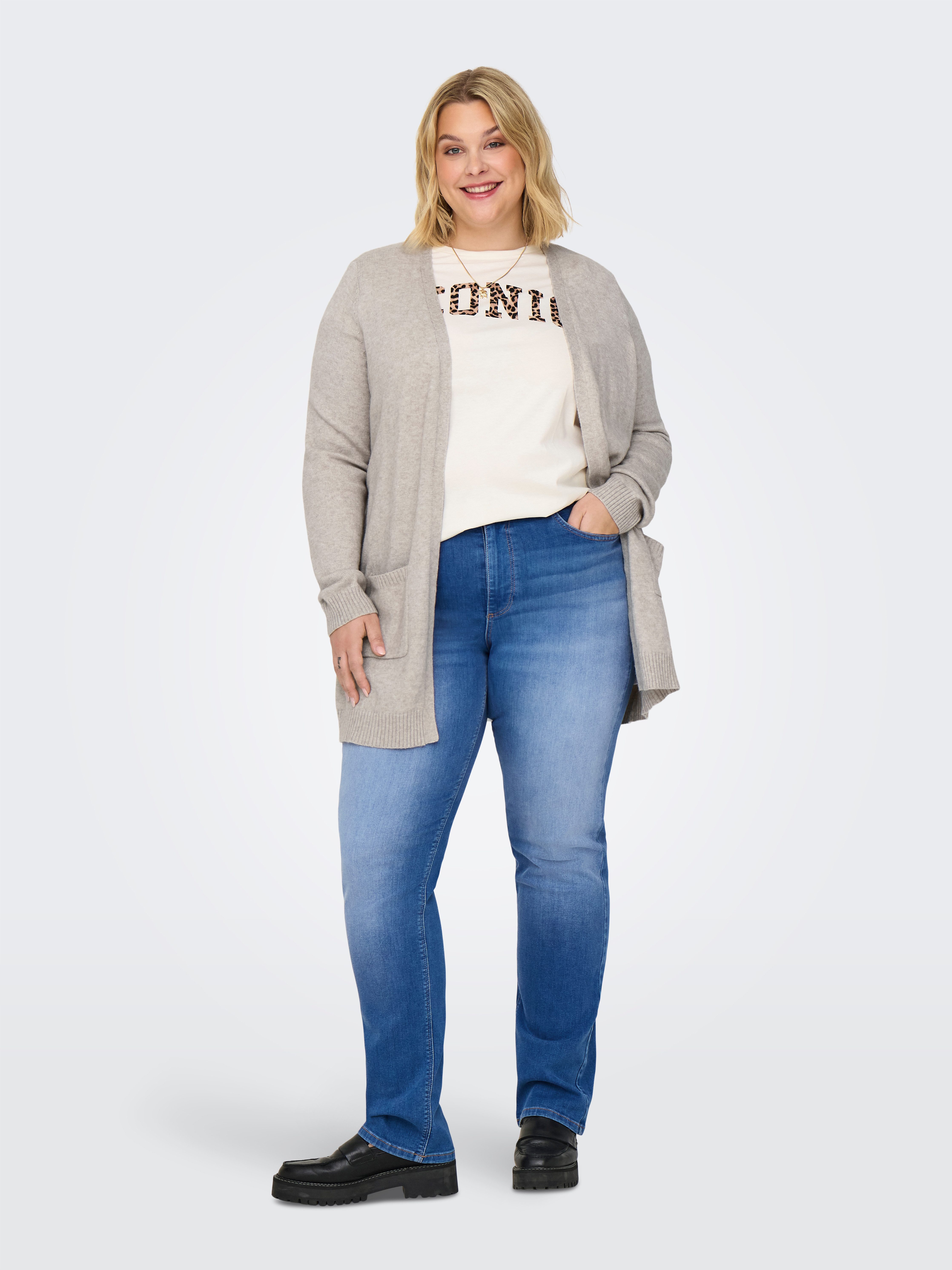 ONLY CARMAKOMA High-waist-Jeans CARWILLY HW STRAIGHT DNM REA12187 NOOS