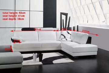JVmoebel Ecksofa Wohnlandschaft Sofa Ecksofa Couch Garnitur Eckcouch L Form, Made in Europe