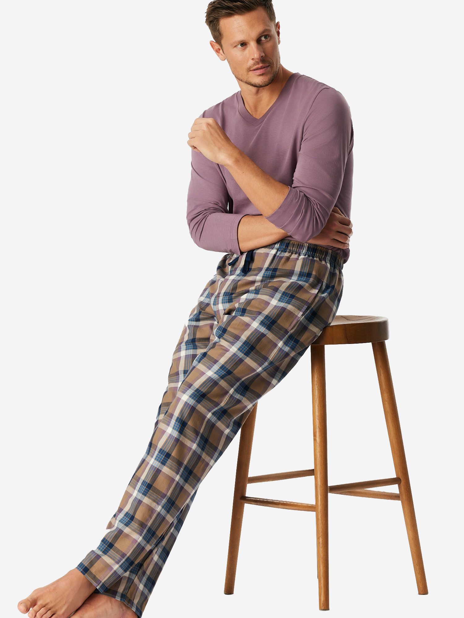 Schiesser Pyjamahose Mix Relax schlaf-hose pyjama schlafmode