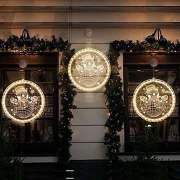 Gontence Fensterleuchter Weihnachten Dekorative Fenster Licht