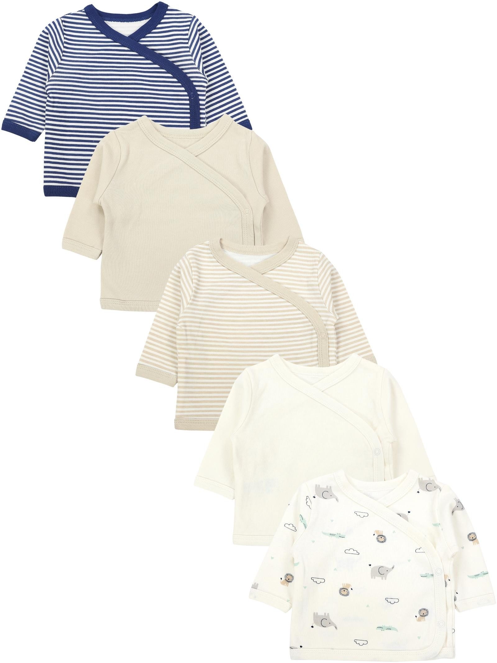 TupTam Wickelshirt TupTam Baby Mädchen Langarm Wickelshirt Baumwolle 5er Set