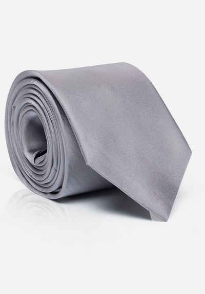 MONTI Krawatte aus reiner Seide, Uni-Pastellfarben