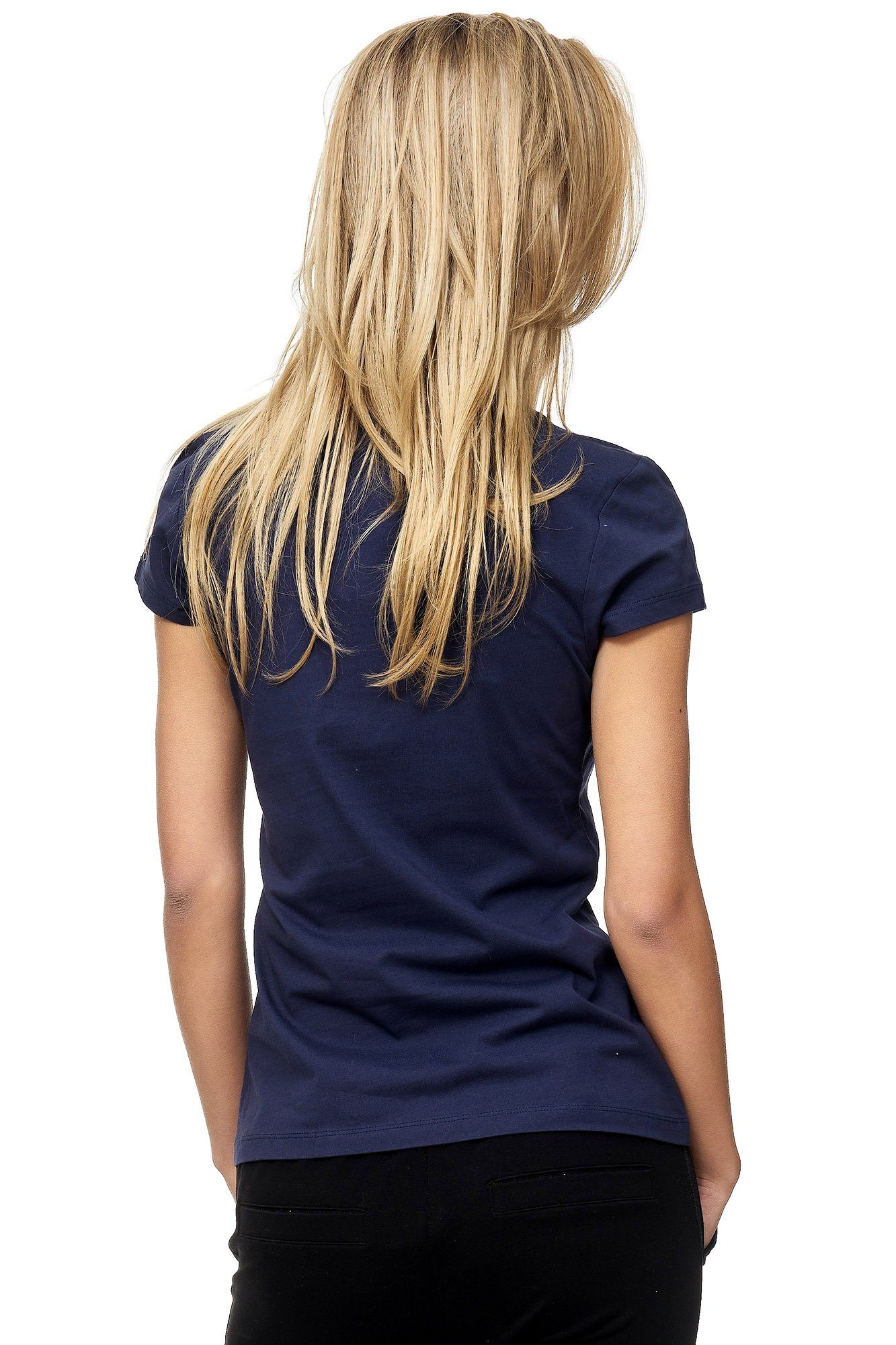 Decay T-Shirt mit Front-Print blau