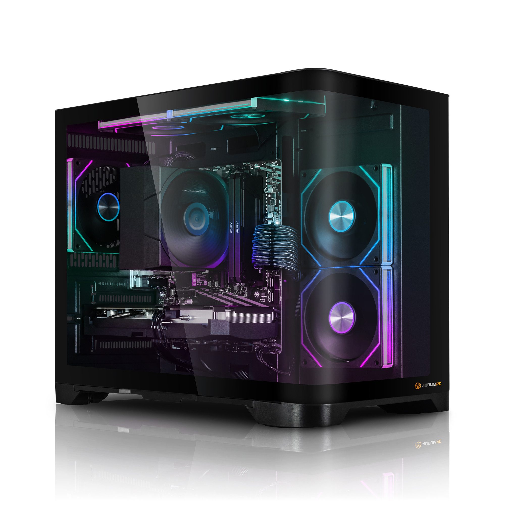 AurumPC R5 5600 mit RTX5060 8GB und 32GB DDR4 RAM Gaming-PC (AMD Ryzen 5 5600, GeForce RTX 5060, 32 GB RAM, 1000 GB SSD, Luftkühlung, Windows 11, WLAN)