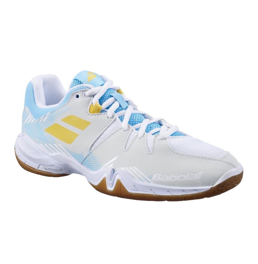 Babolat Shadow Spirit weiss/hellblau Damen Badmintonschuh