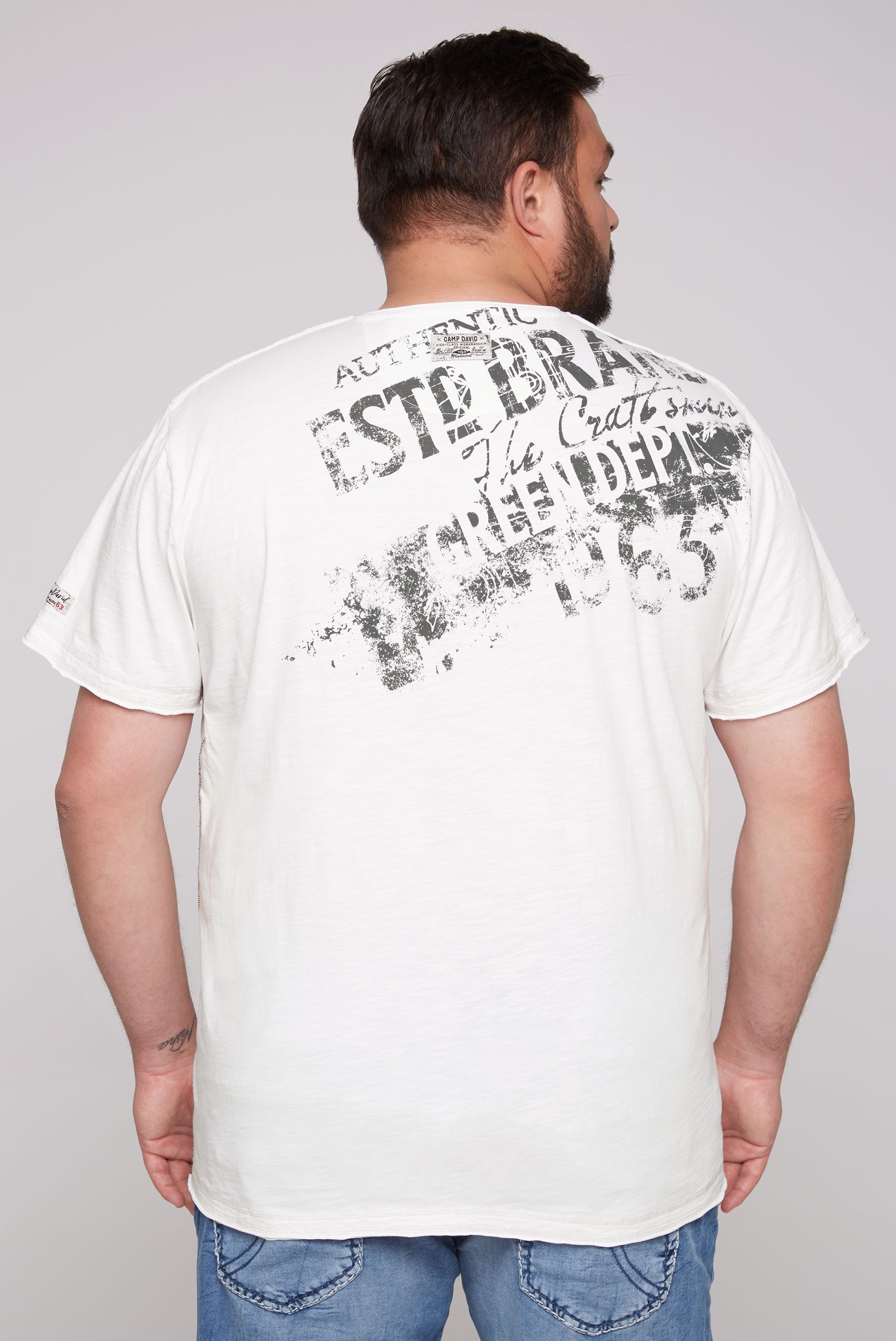 CAMP DAVID T-Shirt mit Marken-Schriftzug auf günstig online kaufen
