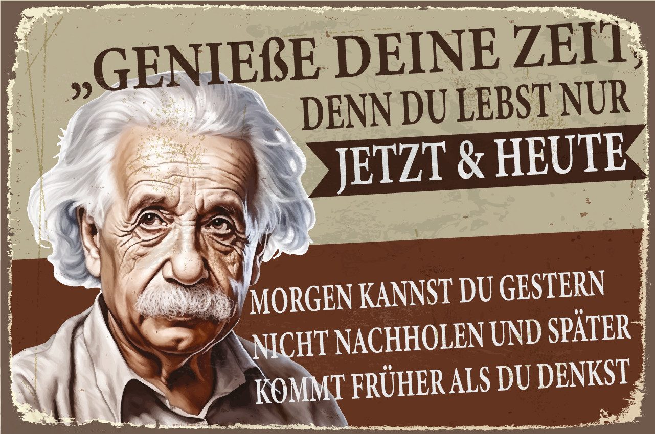 queence Alu-Dibond-Druck A. Einstein, Sprüche, Sprüche günstig online kaufen