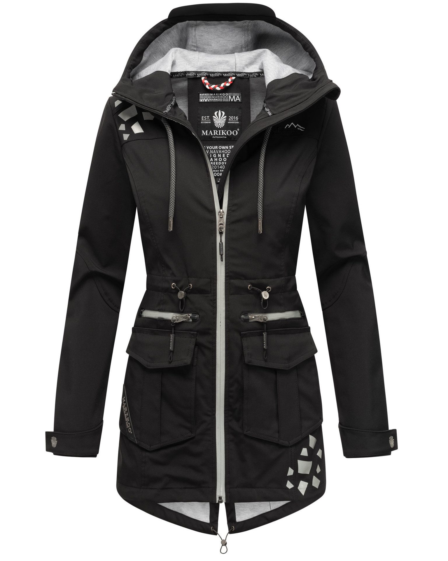 Marikoo Softshelljacke aus wasserabweisendem Obermaterial günstig online kaufen