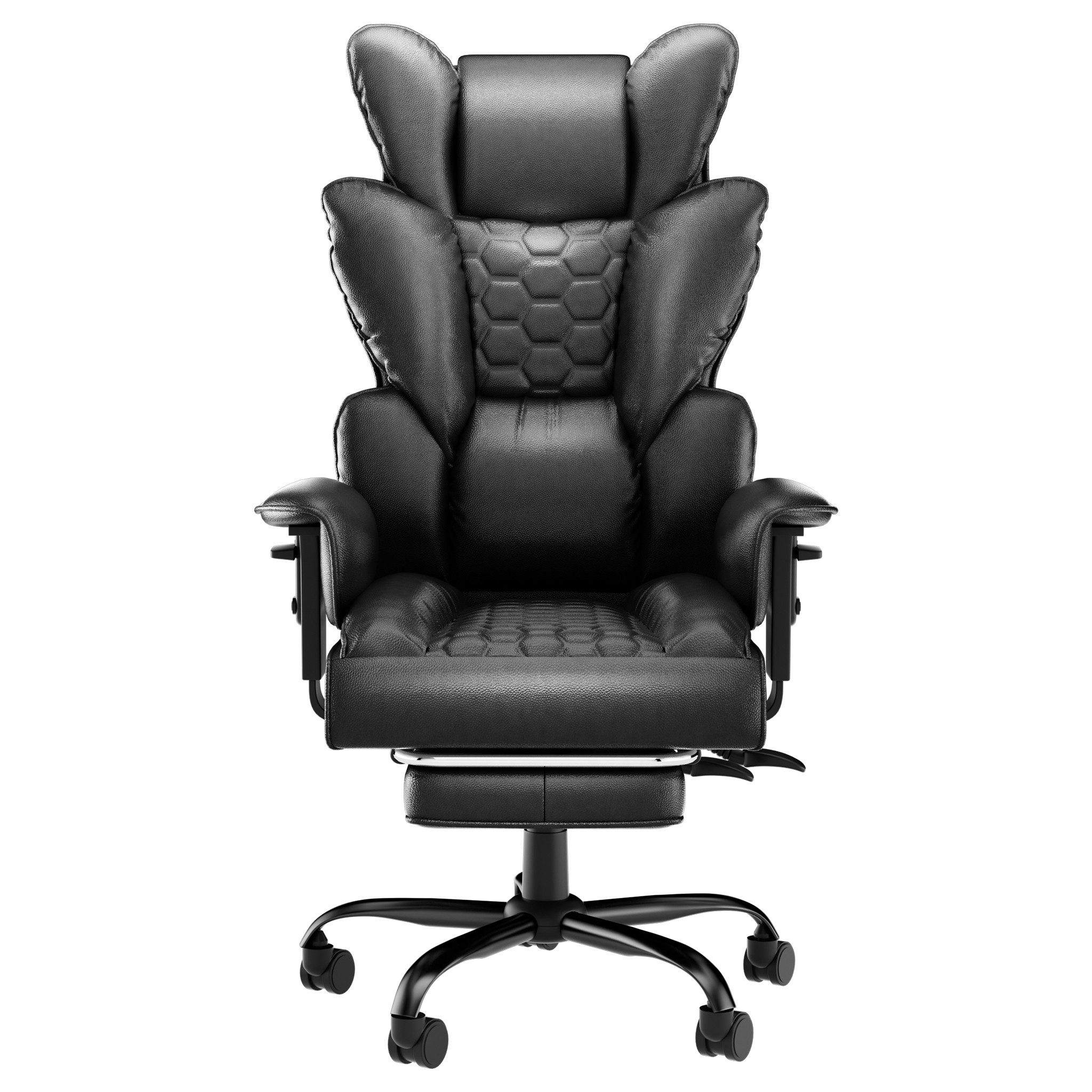 FIVMEN Bürostuhl Ergonomischer mit hoher Rückenlehne Chefsessel Chefdrehstuhl, Drehstuhl mit gepolsterten Armlehnen für Zuhause und Büro