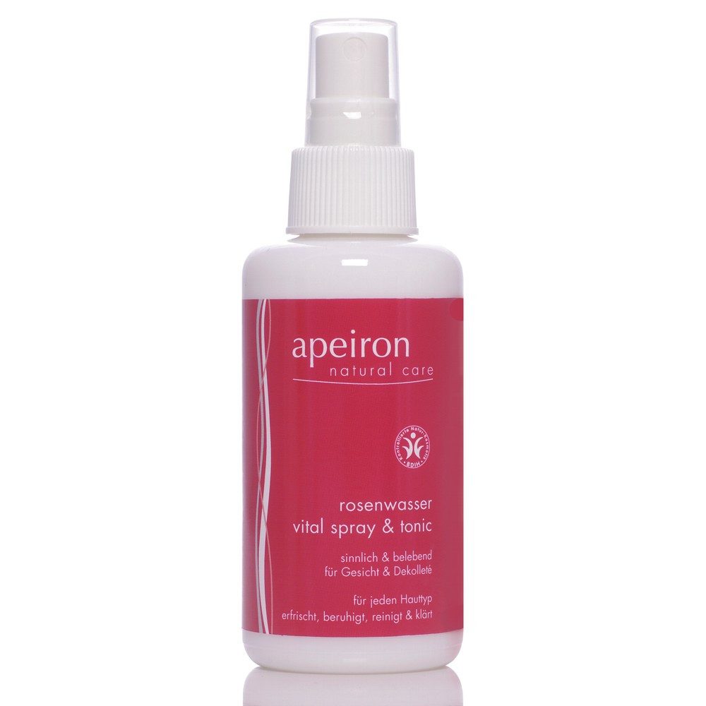 Apeiron Gesichtspflege Rosenwasser Vital Spray Tonic, 100 ml