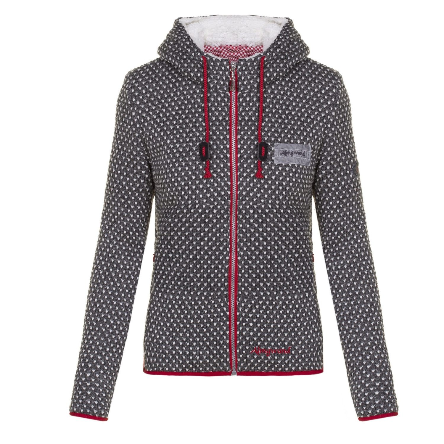 Fleecejacke Almgwand Münsterhöhe Damen Strickfleece Jacke große Größen