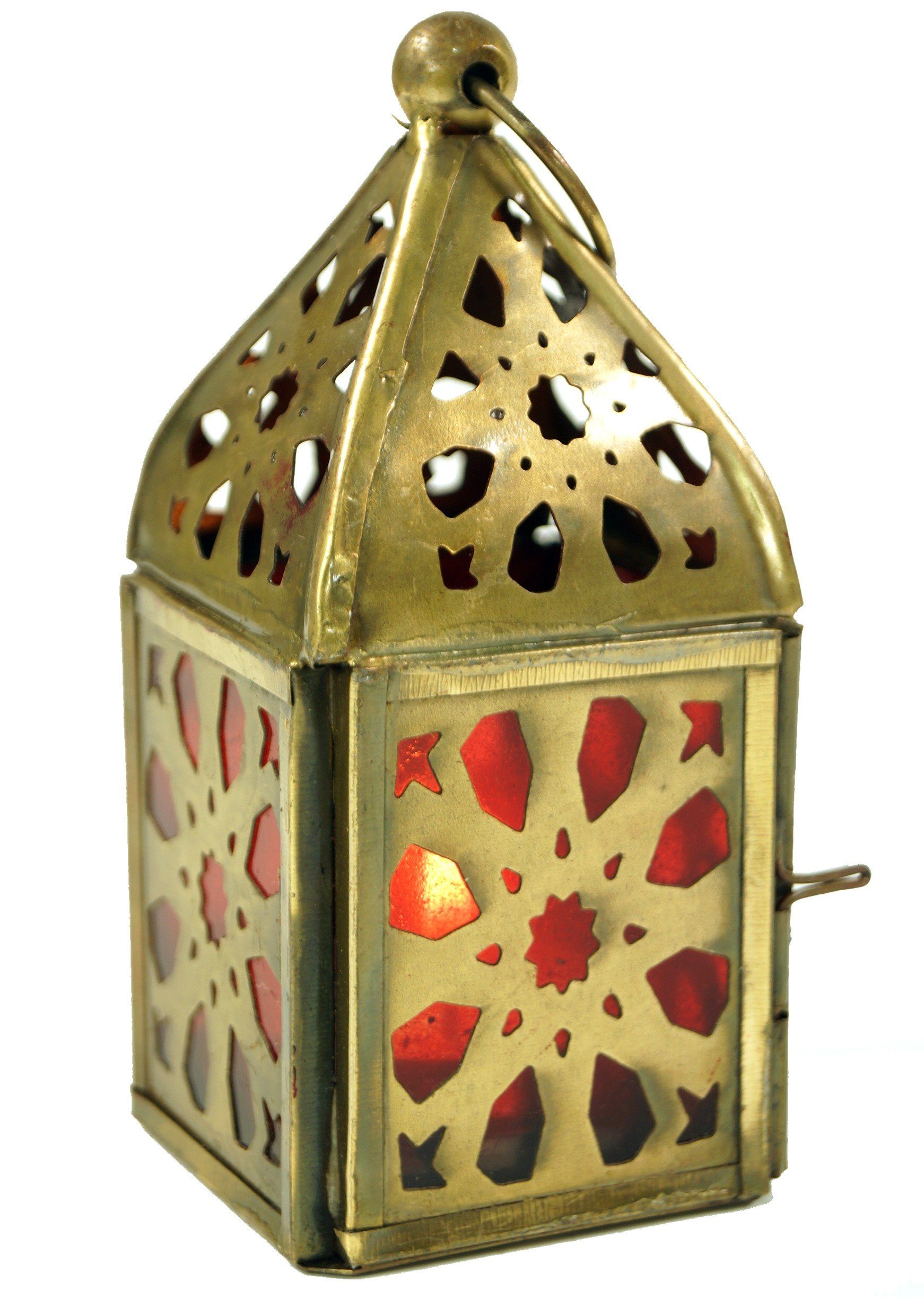 Guru-Shop Laterne Orientalische Metall/Glas Laterne in..