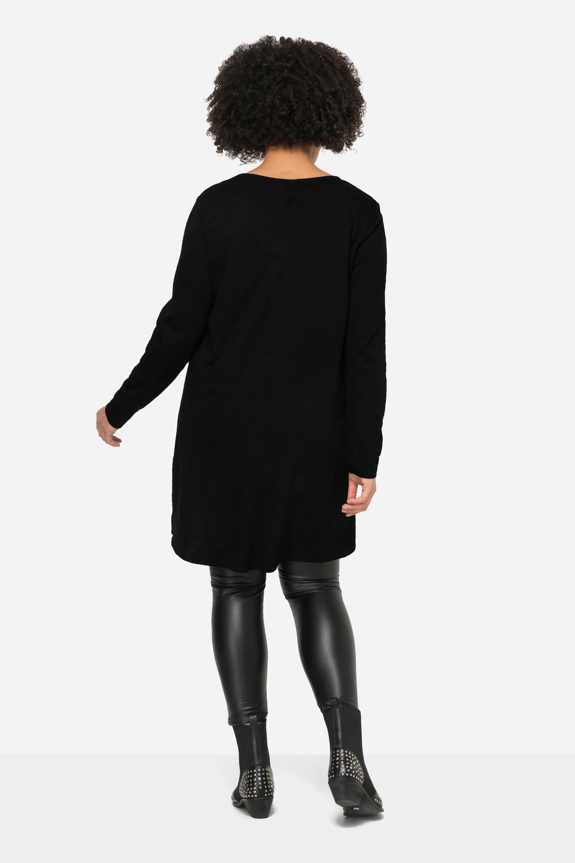 Angel of Style T-Shirt Longshirt bequeme Passform Rundhals Langarm