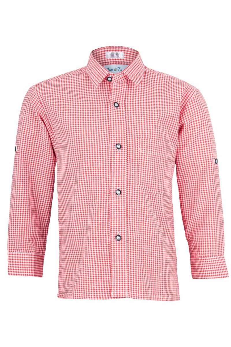 Isar-Trachten Trachtenhemd Trachtenhemd Kind - Modell: EDDY