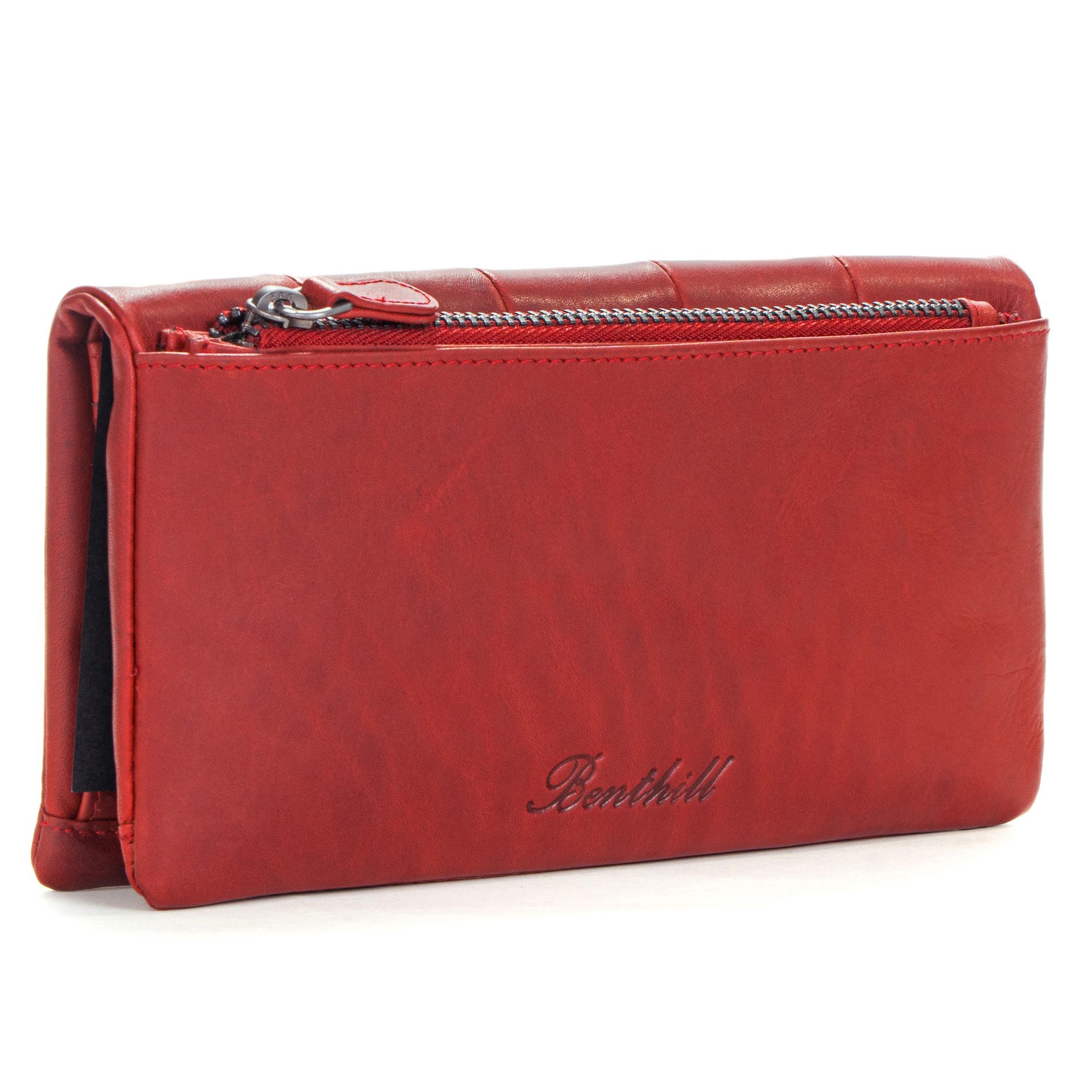 Geldbörse Damen Echt Leder Portemonnaie Groß RFID Vintage Geldbeutel Clutch