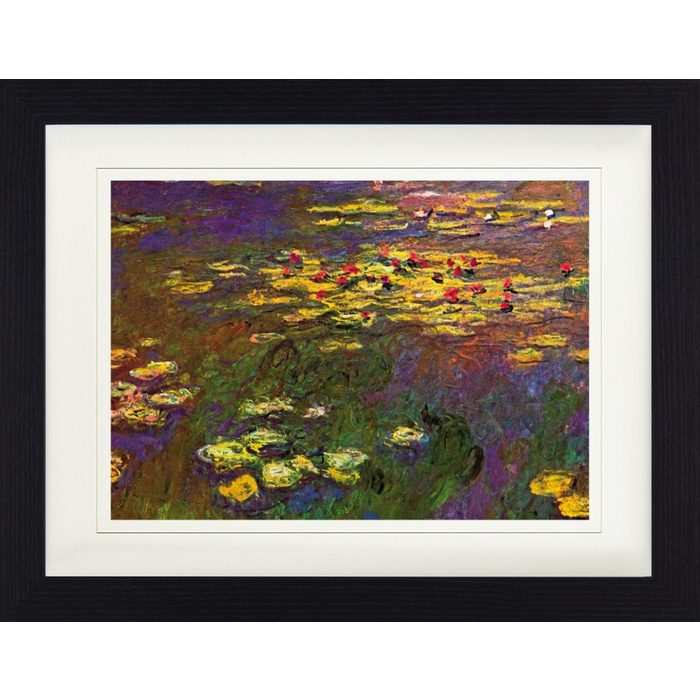 1art1 Bild mit Rahmen Claude Monet - Nymphéas Seerosen