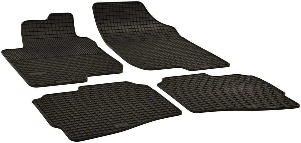 WALSER Passform-Fußmatten (4 St), für Hyundai i30 Kombi, für Hyundai i30  (FD) 10/2007-06/2012