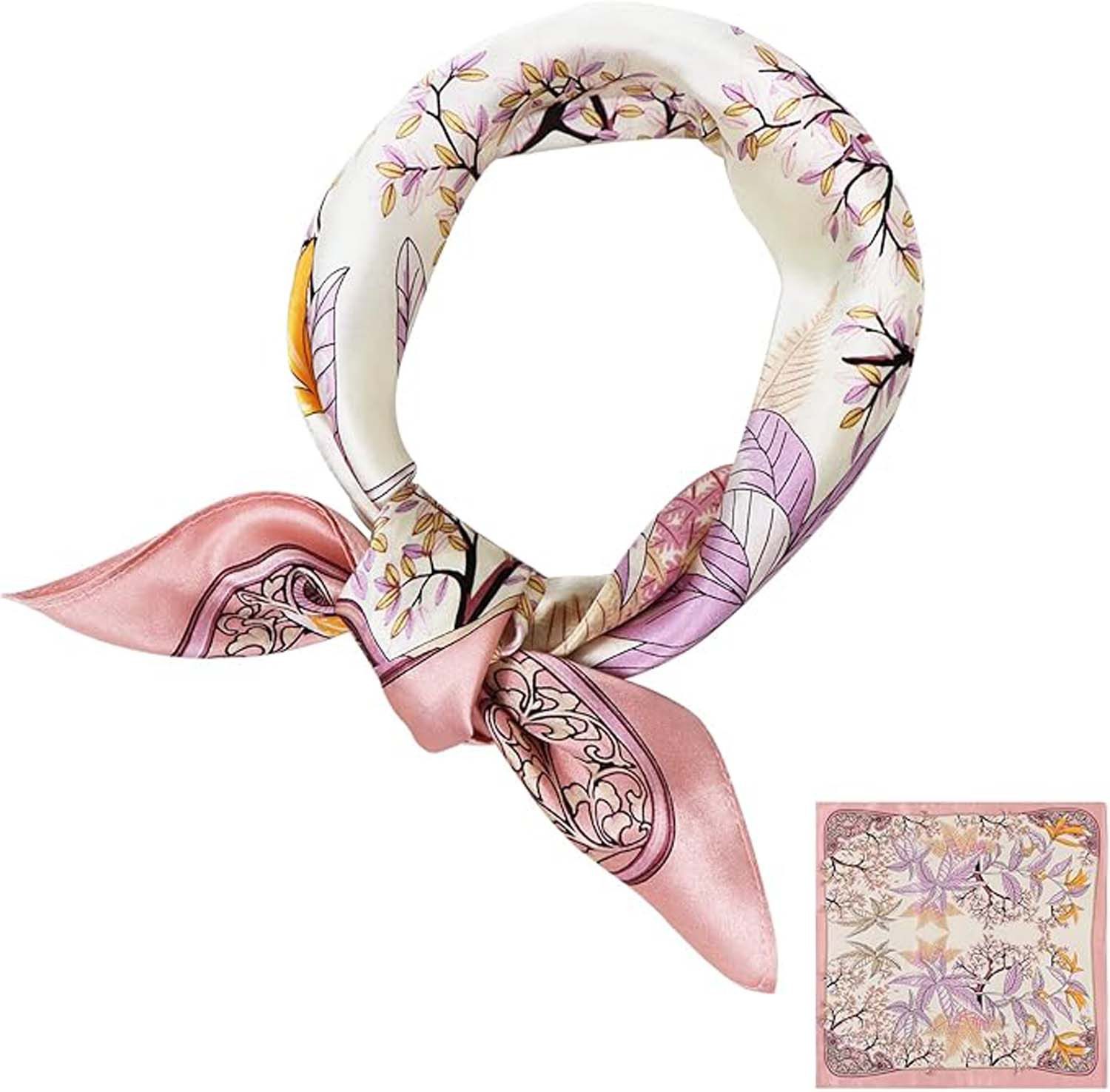 Zaewry Seidentuch Damen 70 * 70cm Schal Quadratisch Bandana Tuch