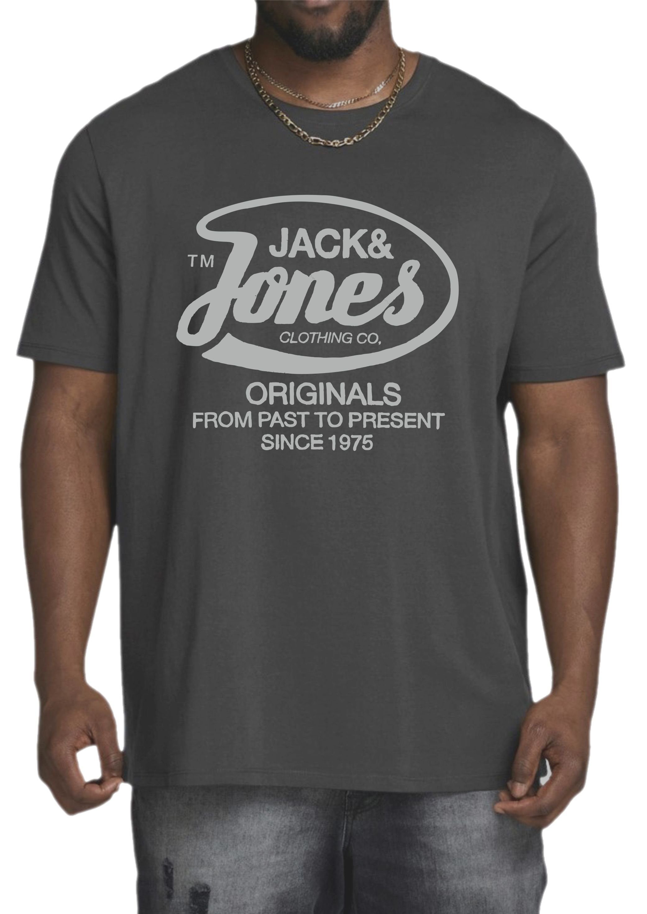 Jones Big Übergrößen, Jack & Size, OPT8 aus Print-Shirt Baumwolle